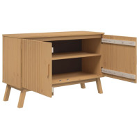 Produktbild för Skänk OLDEN brun 114x43x73,5 cm massiv furu