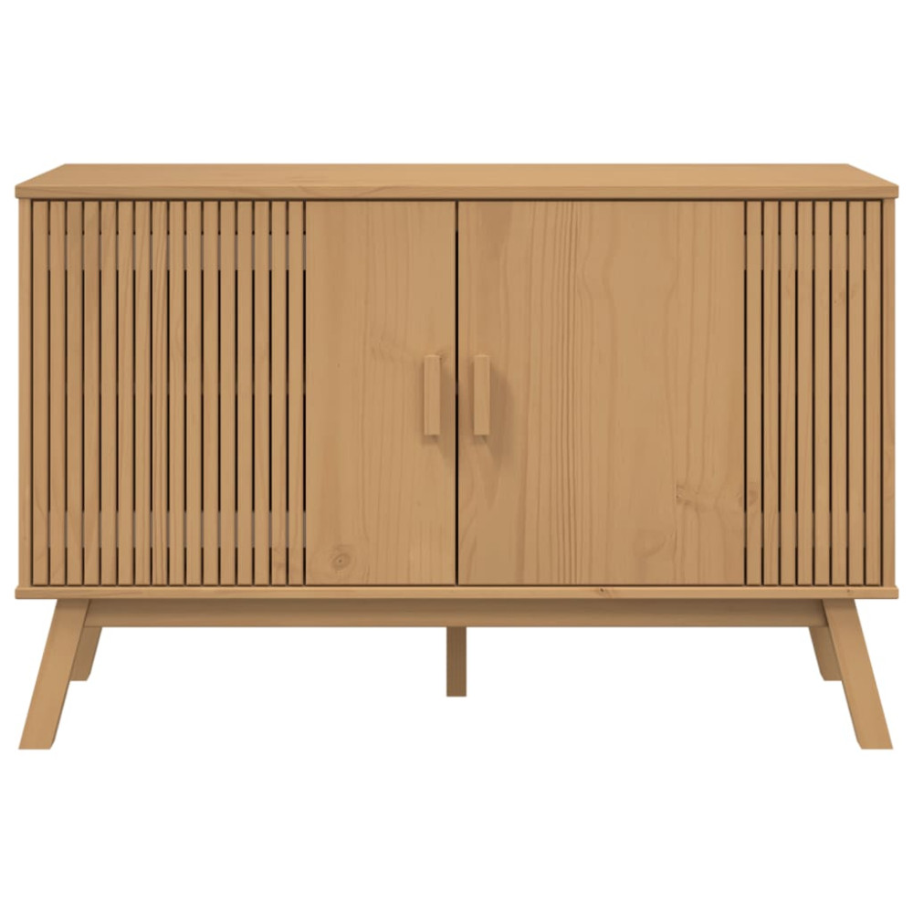 Produktbild för Skänk OLDEN brun 114x43x73,5 cm massiv furu