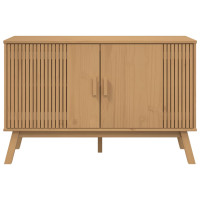 Produktbild för Skänk OLDEN brun 114x43x73,5 cm massiv furu