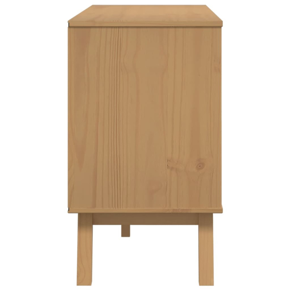Produktbild för Skänk OLDEN brun 114x43x73,5 cm massiv furu