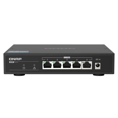 QNAP Systems, Inc QNAP QSW-1105-5T nätverksswitchar Ohanterad Gigabit Ethernet (10/100/1000) Svart