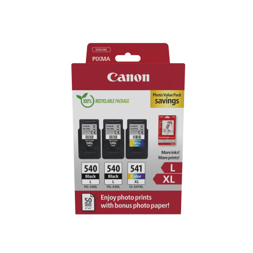 CANON Canon 5224B015 bläckpatroner 3 styck Original Svart, Cyan, Magenta, Gul