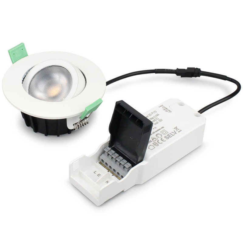 Produktbild för Ellen Infälld downlight Dim-to-Warm 520lm IP65 1-pack Vit