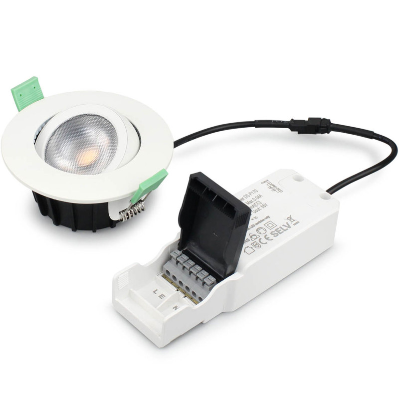 Produktbild för Ellen Infälld downlight Dim-to-Warm 520lm IP65 3-pack Vit
