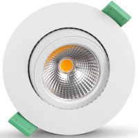 Produktbild för Lisa Dimbar Infälld downlight 3000K 600lm IP65 3-pack Vit