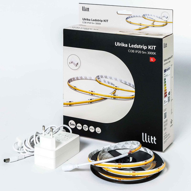 Produktbild för Ulrika Ledstrip kit COB-LED IP20 5m??? 3000K???