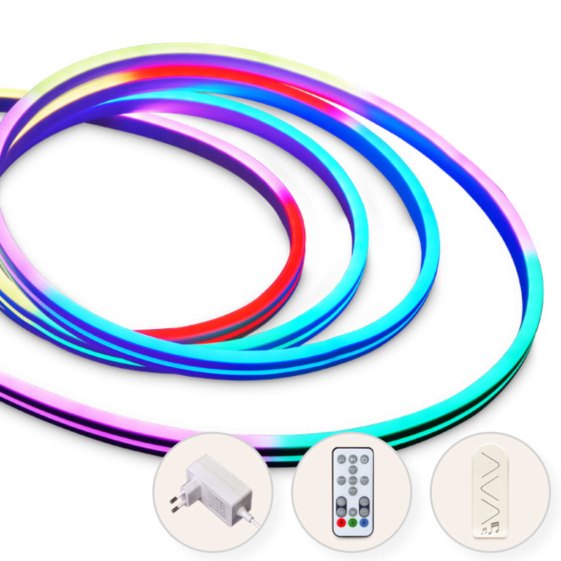 Produktbild för Alexandra Ledstrip kit RGBIC Neon Smart Tuya WiFi 2m???