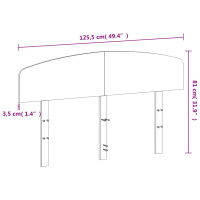 Produktbild för Huvudgavel vaxbrun 120 cm massiv furu