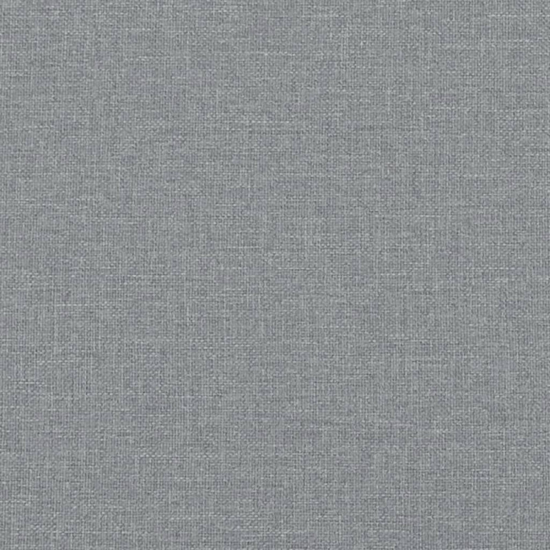 Produktbild för Sängram med huvudgavel ljusgrå 100x200 cm tyg