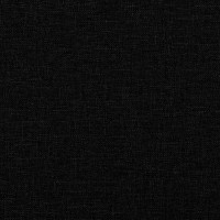 Produktbild för Bäddsoffa 2-sits med fotpall svart tyg