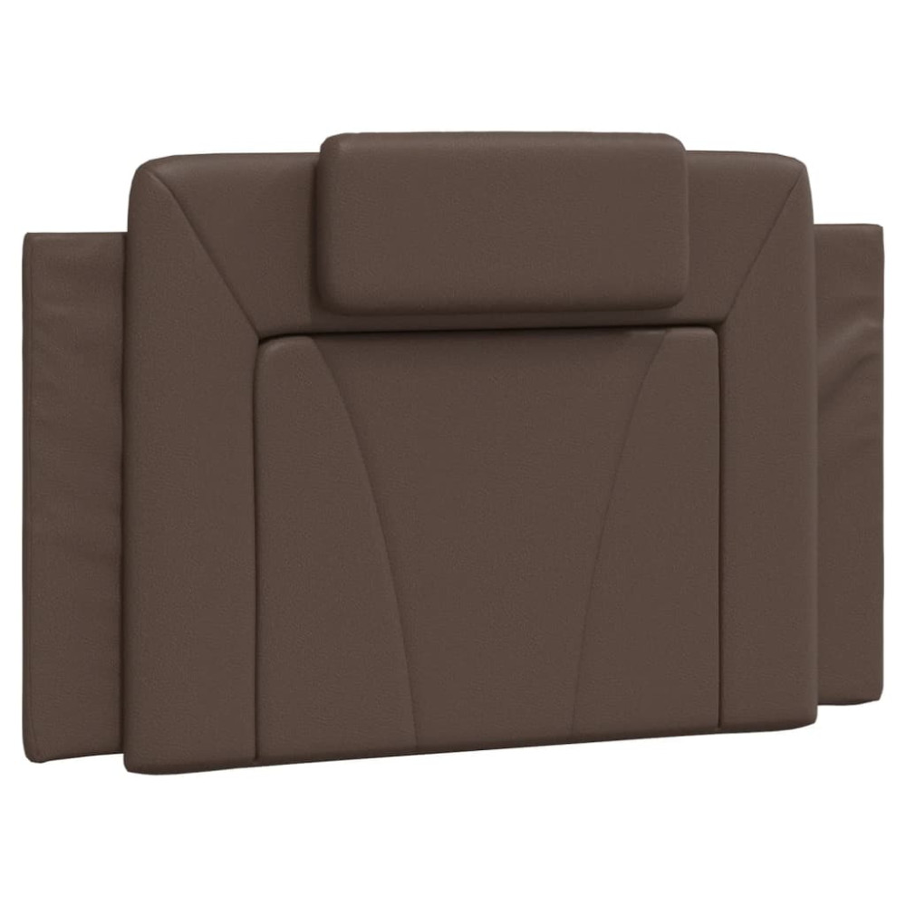 Produktbild för Bed "Viana" with Mattress Brown 80x200 cm Faux Leather