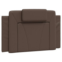 Produktbild för Bed "Viana" with Mattress Brown 80x200 cm Faux Leather