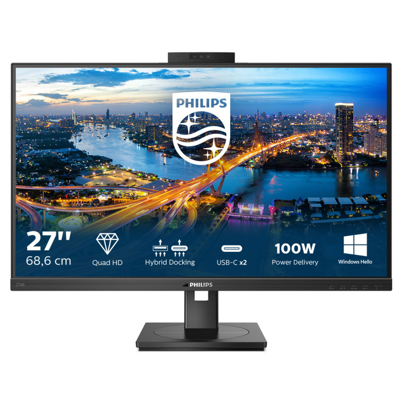 Produktbild för Philips B Line 276B1JH/00 platta pc-skärmar 68,6 cm (27") 2560 x 1440 pixlar Quad HD LCD Svart