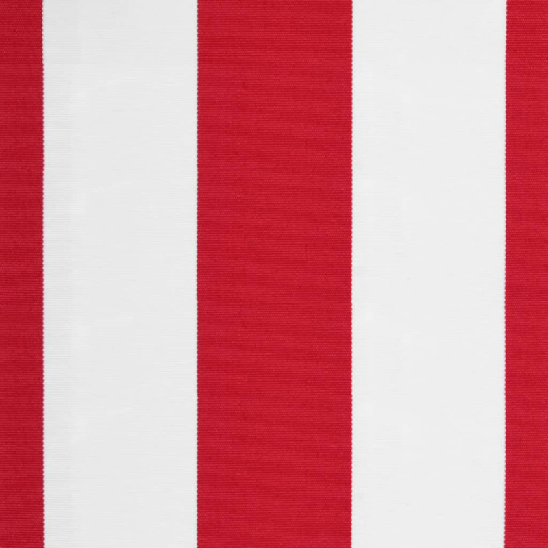 Produktbild för Markisväv röd och vit randig 3x2,5 m