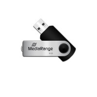 Miniatyr av produktbild för MediaRange MR910-3 USB-sticka 16 GB USB Type-A 2.0 Svart, Silver