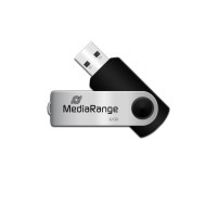 Miniatyr av produktbild för MediaRange MR911 USB-sticka 32 GB USB Type-A / Micro-USB 2.0 Svart, Silver