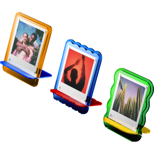 Polaroid Polaroid Coloured Acrylic Photo Frames 3 Pack