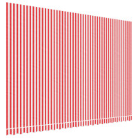 Miniatyr av produktbild för Markisväv röd och vit randig 5x3,5 m