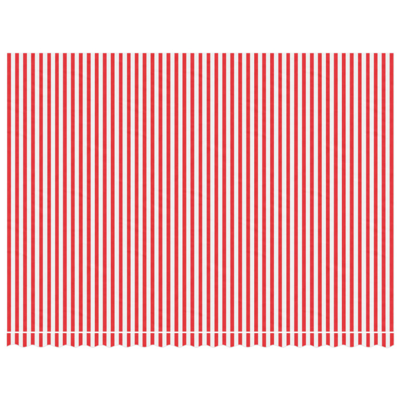 Produktbild för Markisväv röd och vit randig 5x3,5 m