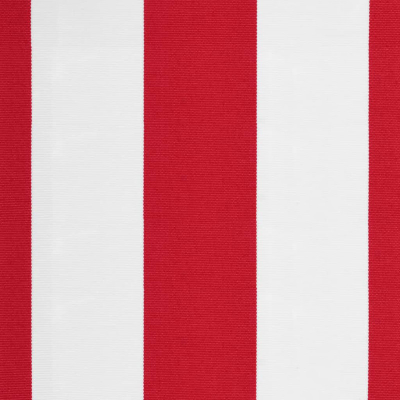 Produktbild för Markisväv röd och vit randig 6x3,5 m