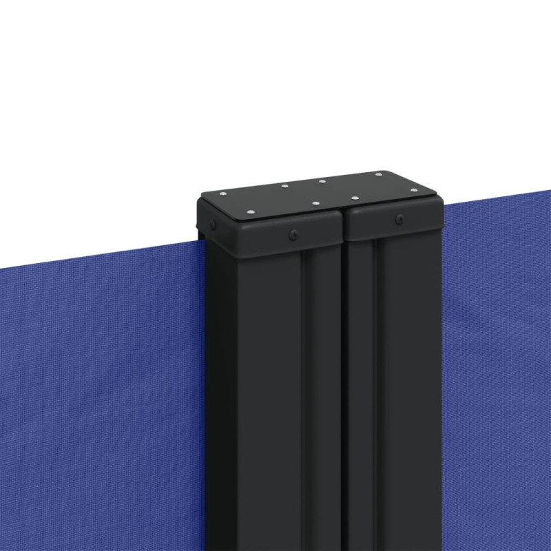 Produktbild för Infällbar sidomarkis blå 120x600 cm