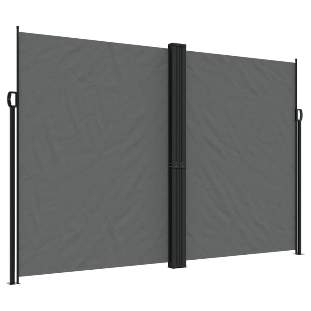 Produktbild för Infällbar sidomarkis 220x600 cm antracit