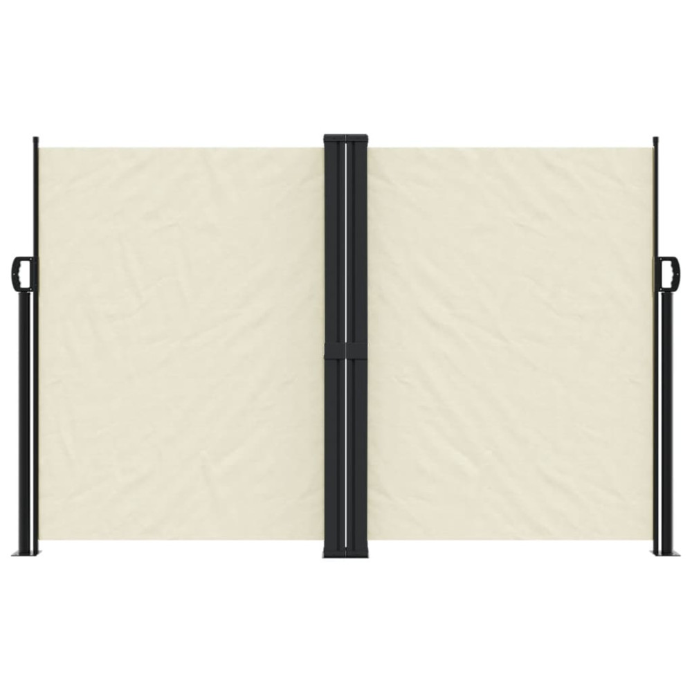 Produktbild för Infällbar sidomarkis gräddvit 160x600 cm