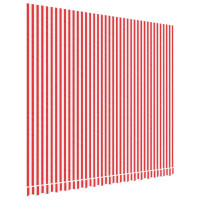 Miniatyr av produktbild för Markisväv röd och vit randig 4x3,5 m