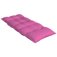 Produktbild för Stolsdynor för stolar med hög rygg 4 st rosa oxfordtyg