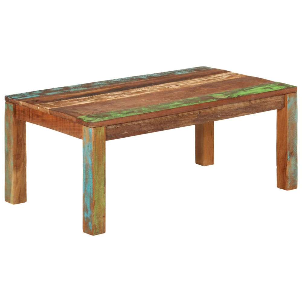 Produktbild för Soffbord 110x55x40 cm Massivt återvunnet trä