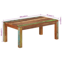 Produktbild för Soffbord 110x55x40 cm Massivt återvunnet trä