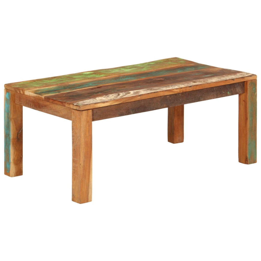 Produktbild för Soffbord 110x55x40 cm Massivt återvunnet trä