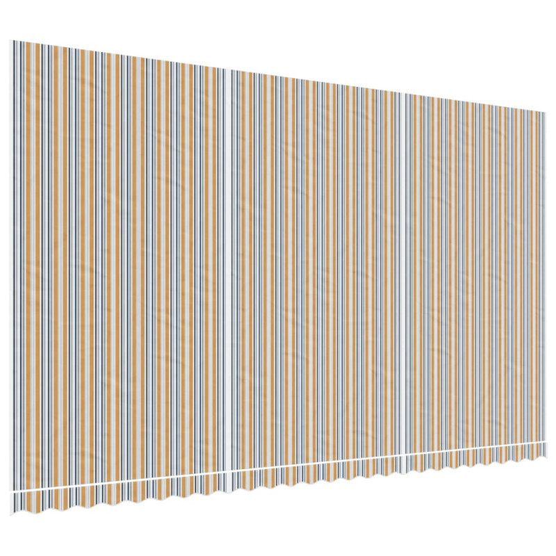 Produktbild för Markisväv flerfärgad randig 6x3,5 m