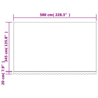 Miniatyr av produktbild för Markisväv flerfärgad randig 6x3,5 m