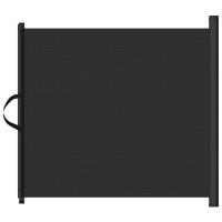 Produktbild för Infällbar husdjursgrind svart 82,5x125 cm