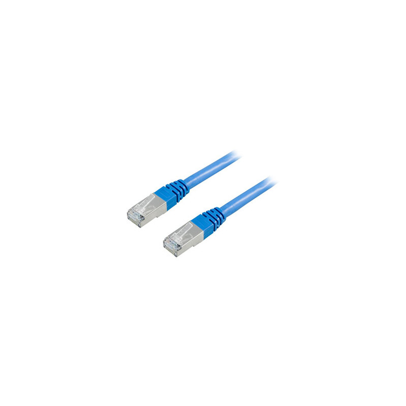 Produktbild för Deltaco FTP Cat6 - 1m nätverkskablar Blå