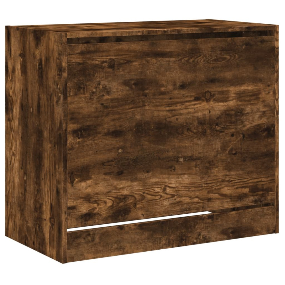 Produktbild för Skoställ rökfärgad ek 80x42x69 cm konstruerat trä