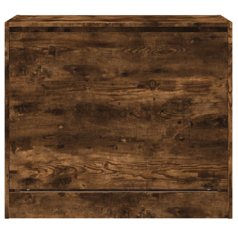 Produktbild för Skoställ rökfärgad ek 80x42x69 cm konstruerat trä