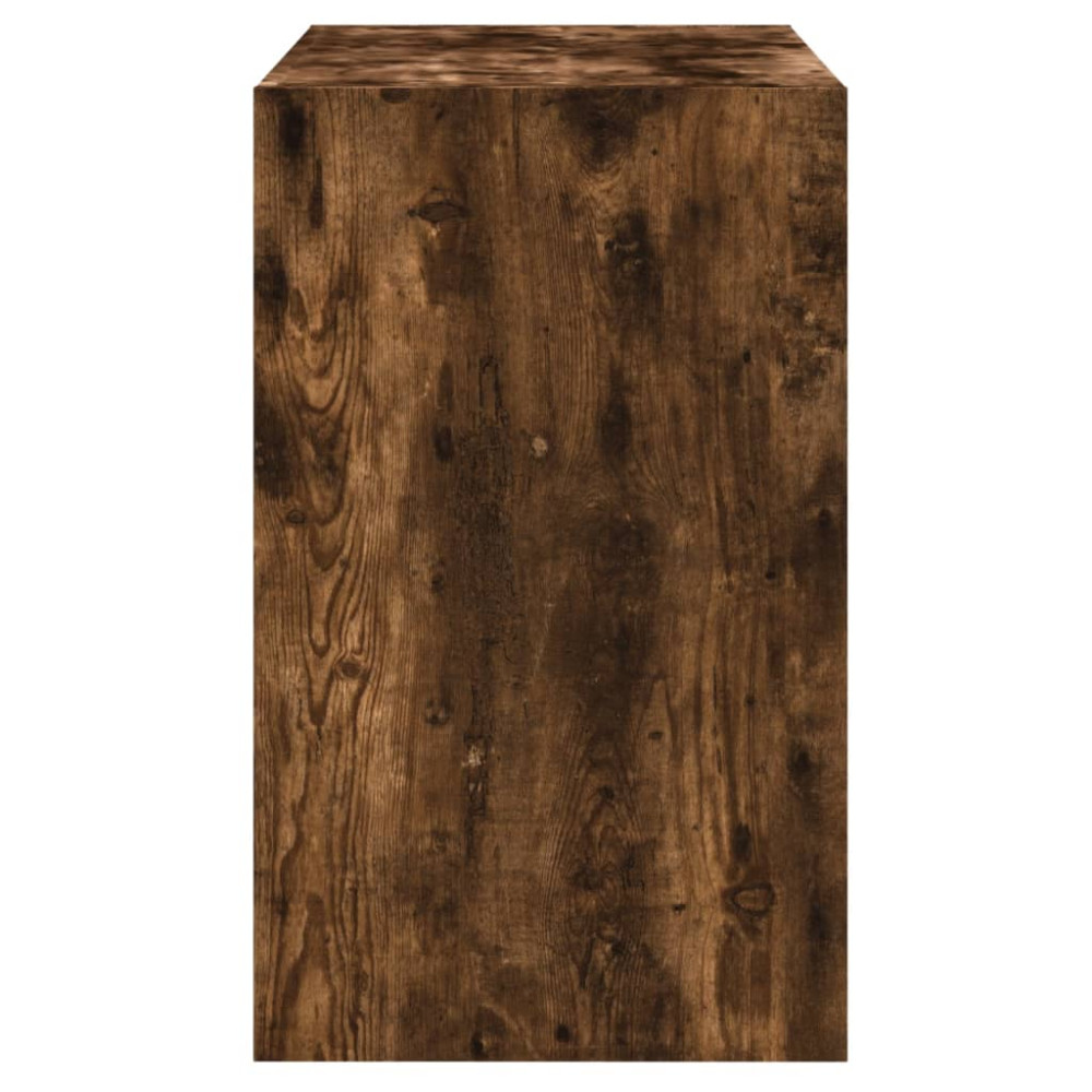 Produktbild för Skoställ rökfärgad ek 80x42x69 cm konstruerat trä