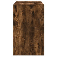 Produktbild för Skoställ rökfärgad ek 80x42x69 cm konstruerat trä