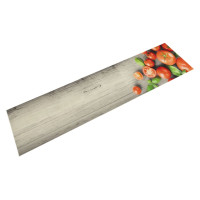 Produktbild för Köksmatta maskintvättbar tomater 60x300 cm sammet