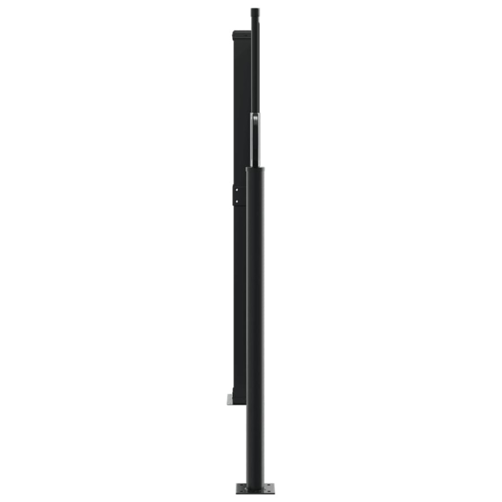Produktbild för Infällbar sidomarkis gräddvit 100x1000 cm