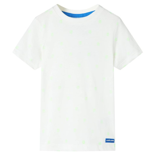 vidaXL T-shirt för barn ecru 92