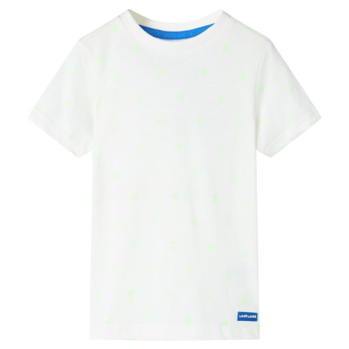vidaXL T-shirt för barn ecru 116