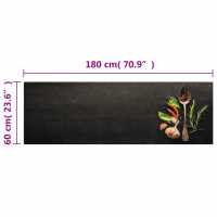 Miniatyr av produktbild för Köksmatta maskintvättbar kryddor 60x180 cm sammet