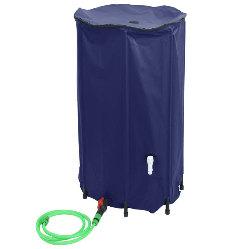Produktbild för Vattentank med kran vikbar 250 L PVC