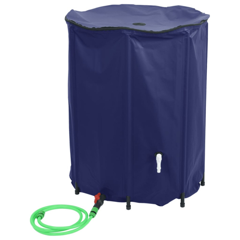 Produktbild för Vattentank med kran vikbar 1350 L PVC