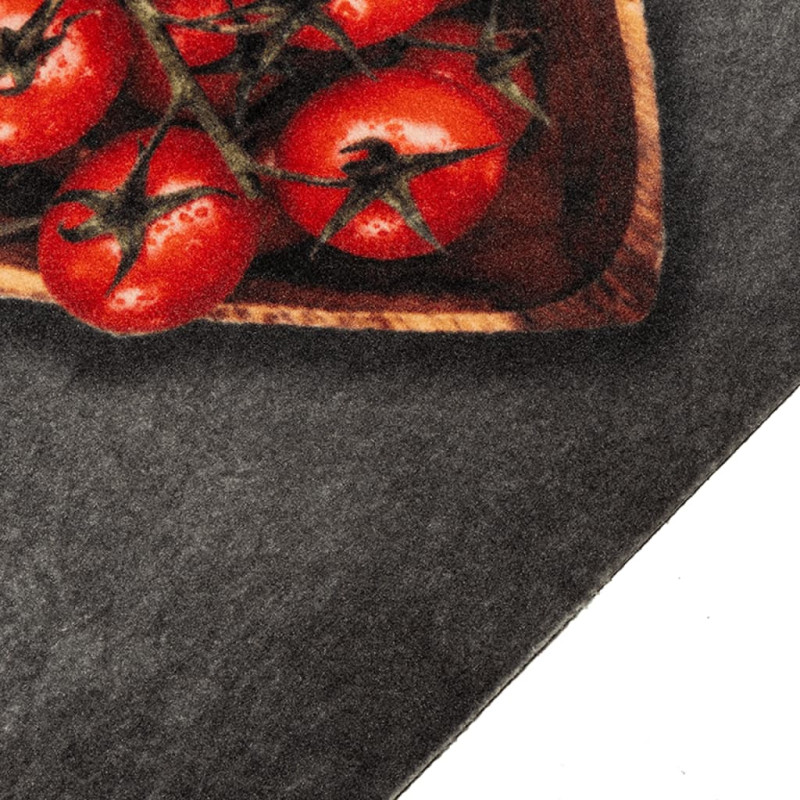 Produktbild för Köksmatta maskintvättbar text Cooking 60x180 cm sammet