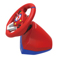 Miniatyr av produktbild för Hori Mario Kart Racing Wheel Pro Svart, Blå, Röd, Vit USB Ratt + Pedaler Analog Nintendo Switch