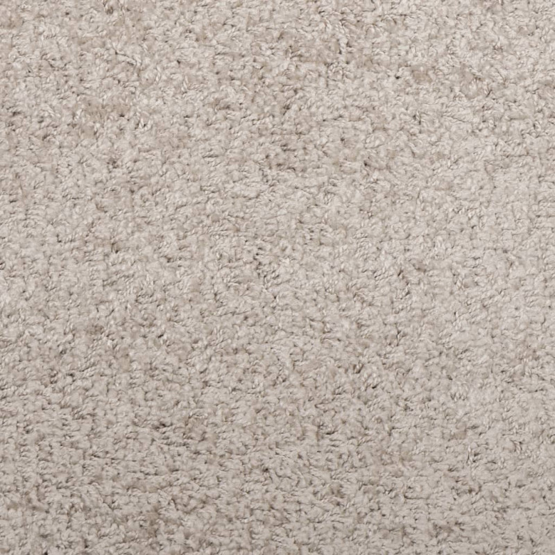 Produktbild för Ryamatta PAMPLONA lång lugg modern beige 120x120 cm